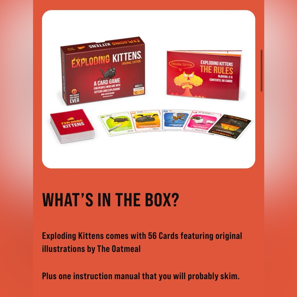 UNOPENED - Exploding Kittens - Picture 3 of 4